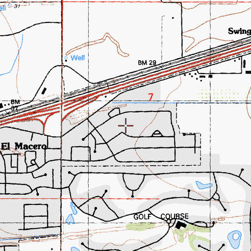 Topographic Map of Pioneer Park, CA