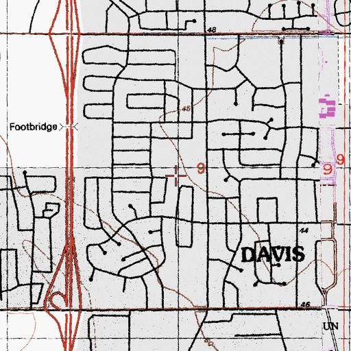 Topographic Map of Redwood Park, CA