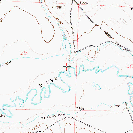 Topographic Map of Coon Creek, CO