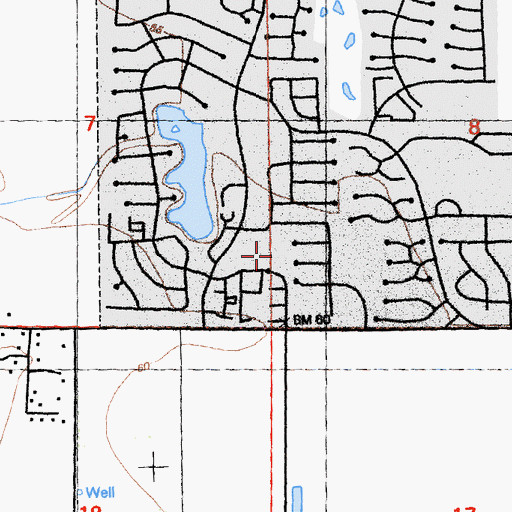 Topographic Map of West Manor Park, CA