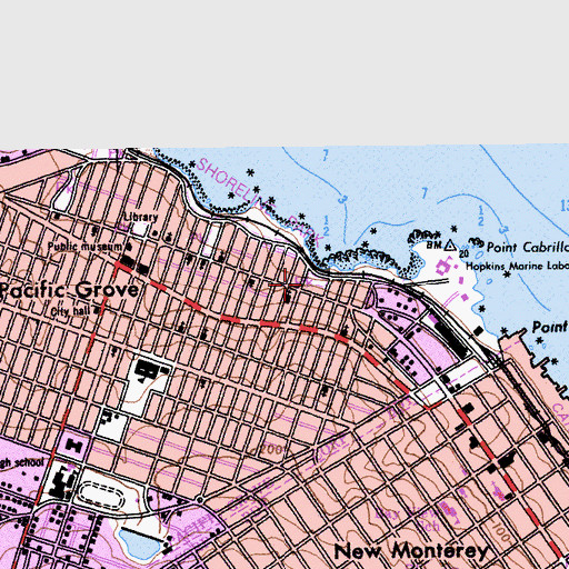 Topographic Map of Andy Jacobsen Park, CA