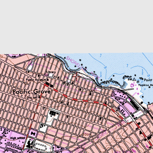 Topographic Map of Berwick Park, CA