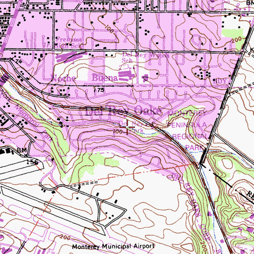 Topographic Map of Frog Pond Natural Area, CA