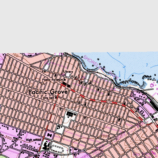 Topographic Map of Greenwood Park, CA