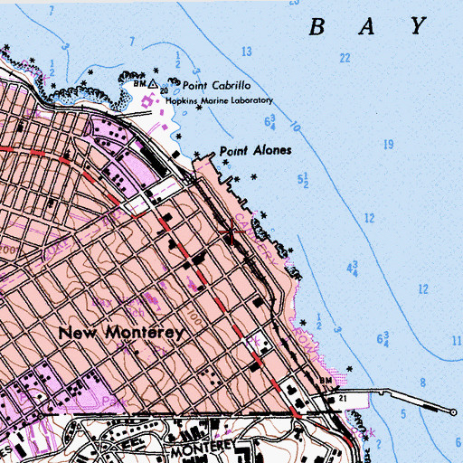 Topographic Map of Macabee Beach, CA