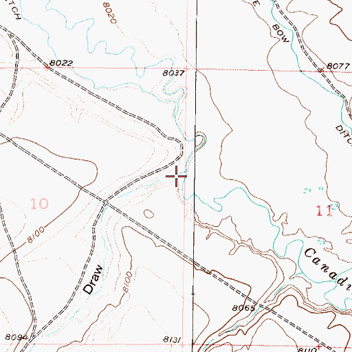 Topographic Map of Sudduth Draw, CO