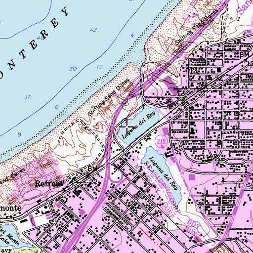Topographic Map of Roberts Lake, CA