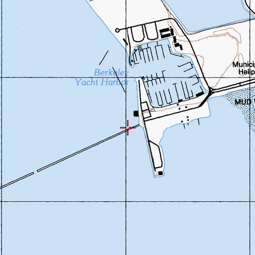 Topographic Map of Berkeley Point, CA