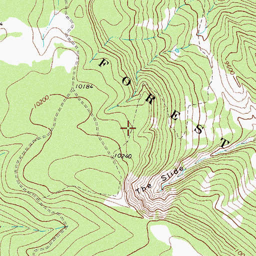 Topographic Map of Ranger Creek, CO