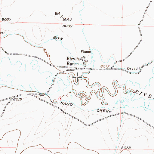 Topographic Map of Yockum Creek, CO