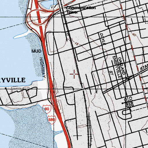 Topographic Map of Paraffin Station (historical), CA