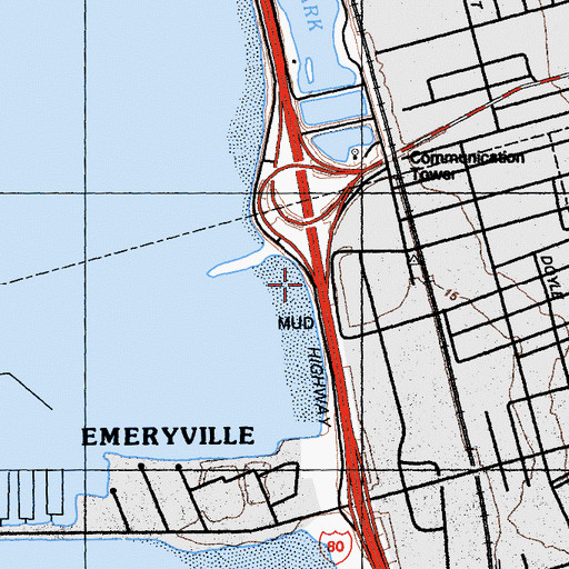 Topographic Map of Peabody Landing, CA