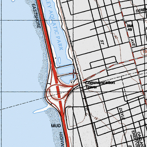 Topographic Map of Potter Station (historical), CA