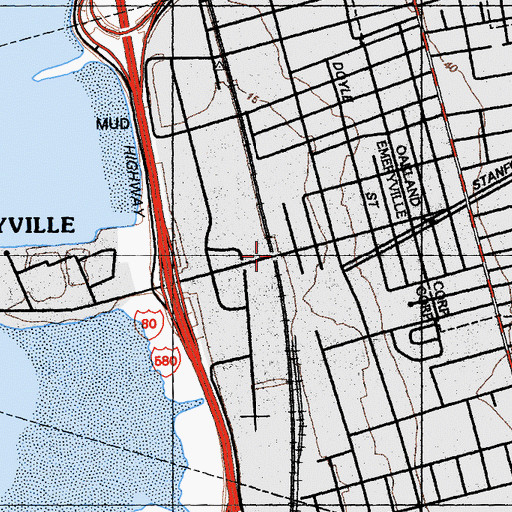 Topographic Map of Shell Mound Station (historical), CA