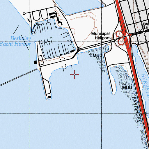 Topographic Map of South Sailing Basin, CA