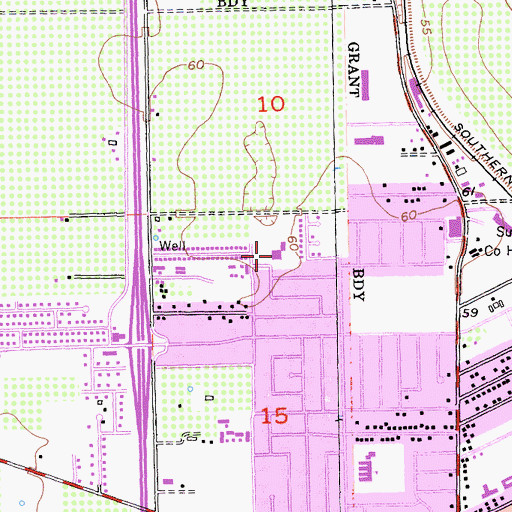 Topographic Map of April Lane Elementary School, CA