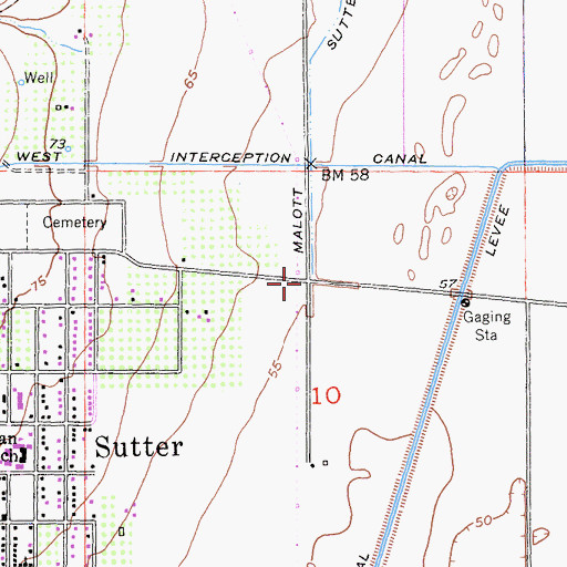 Topographic Map of Butte House (historical), CA
