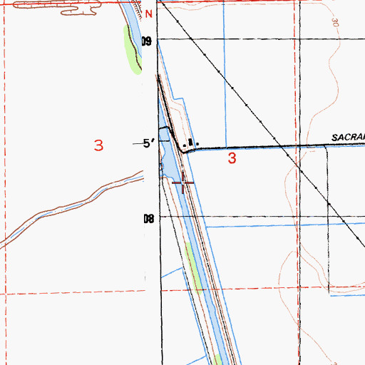 Topographic Map of Chandler (historical), CA
