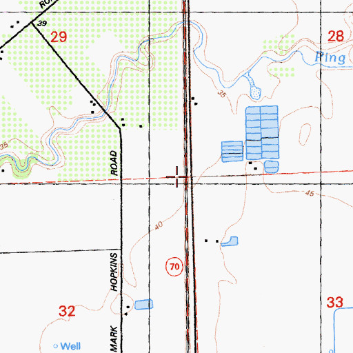 Topographic Map of Cornelius (historical), CA