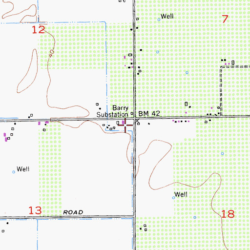 Topographic Map of Grant School (historical), CA