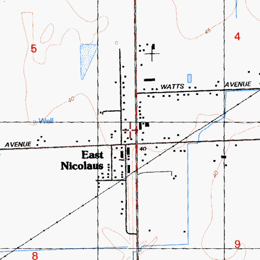 Topographic Map of Marcum - Illinois Union Elementary School, CA