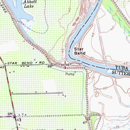 Topographic Map of Starrs Landing, CA