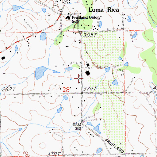 Topographic Map of Foothill Elementary School, CA