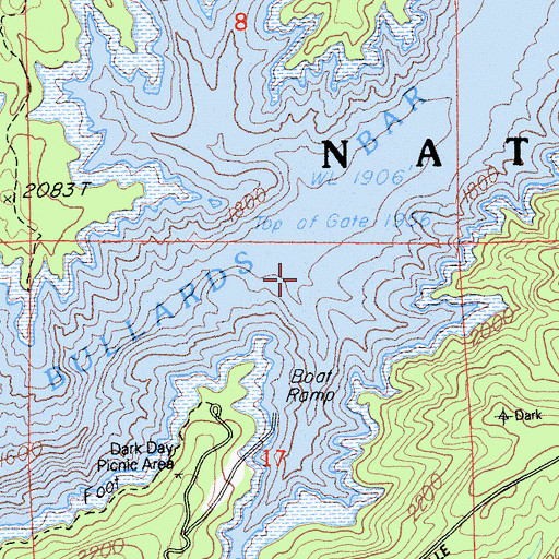 Topographic Map of Garden Valley (historical), CA