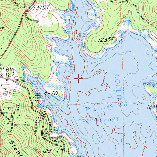 Topographic Map of Oak Grove (historical), CA