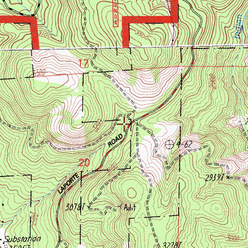 Topographic Map of Pike County House (historical), CA