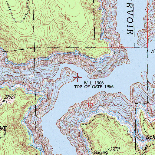 Topographic Map of Rich Gulch, CA