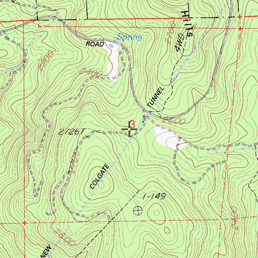 Topographic Map of Ruths Ranch (historical), CA