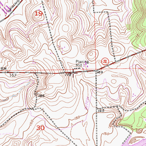 Topographic Map of Tenmile House (historical), CA