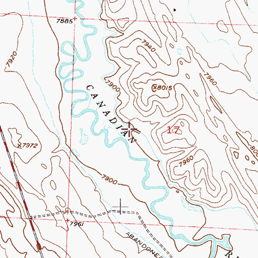 Topographic Map of Pioneer Ditch, CO