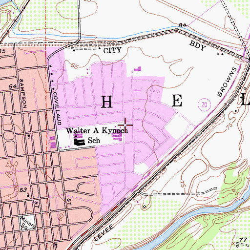 Topographic Map of Cheim Airport (historical), CA