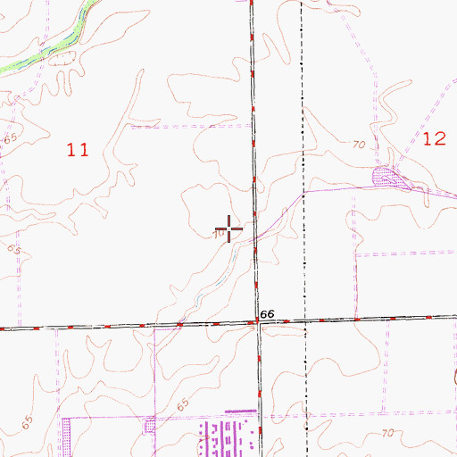 Topographic Map of Eagle School (historical), CA