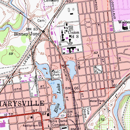 Topographic Map of Eastpark Lake, CA