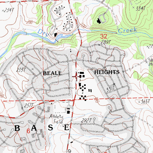 Topographic Map of Far West Elementary School, CA