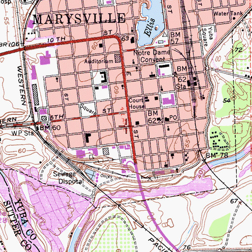 Topographic Map of Hart Building, CA
