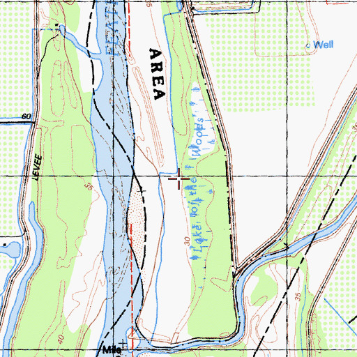 Topographic Map of Lake of the Woods State Wildlife Area, CA