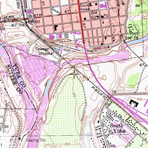 Topographic Map of Oliver (historical), CA