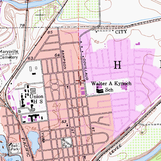 Topographic Map of Triplett Park, CA
