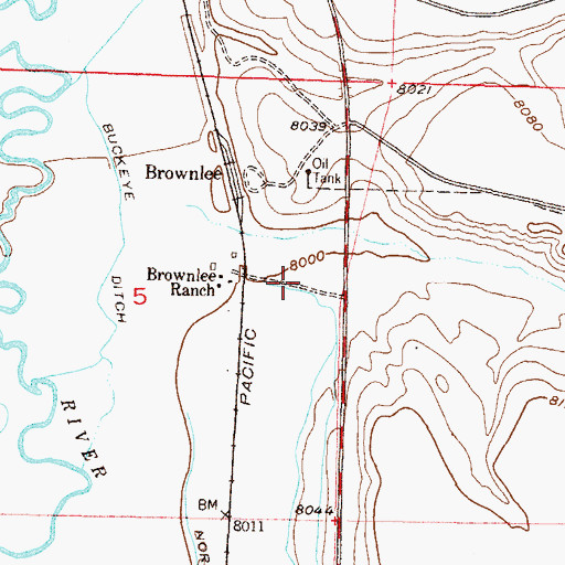 Topographic Map of Lee Draw, CO