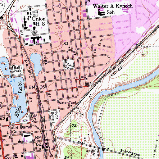 Topographic Map of Word of Life Church, CA