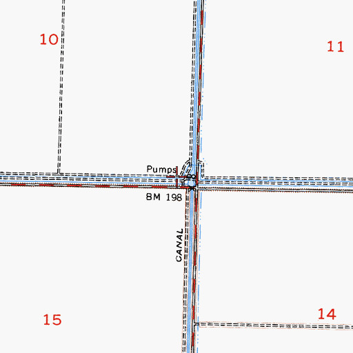 Topographic Map of Pumping Station Number 2, CA