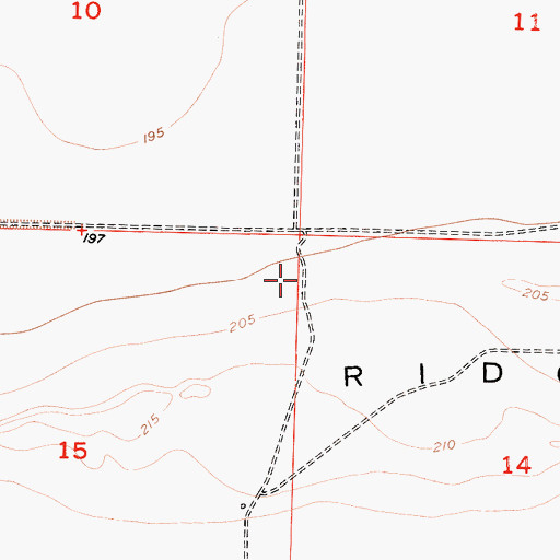 Topographic Map of Sandoll Ranch (historical), CA