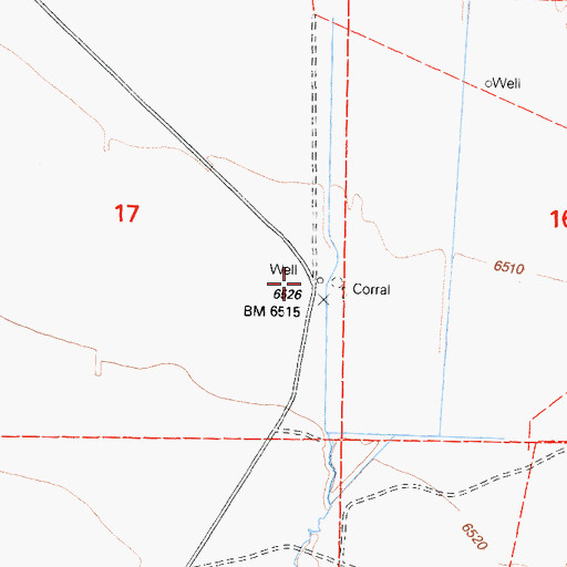 Topographic Map of Adobe Ranch (historical), CA