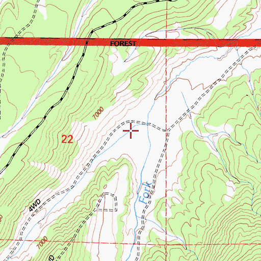 Topographic Map of Mounts Place (historical), CA