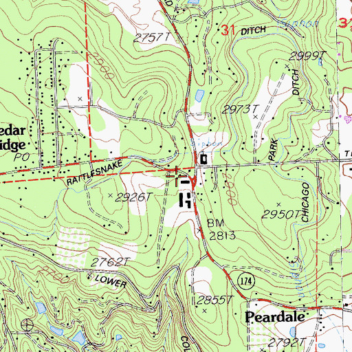 Topographic Map of Kres, CA