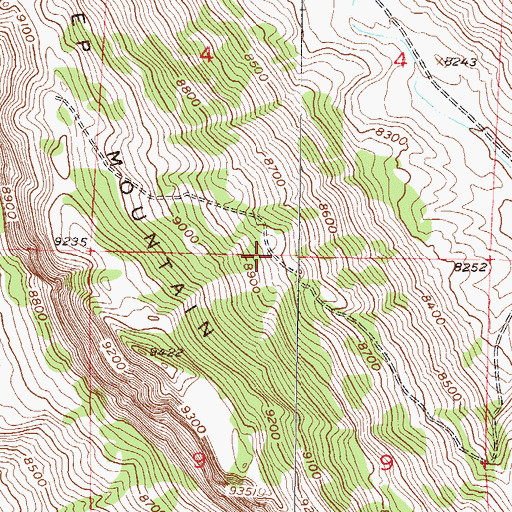 Topographic Map of Brands Reservoir, CO